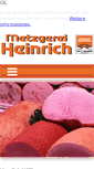 Mobile Screenshot of metzgerei-heinrich.de